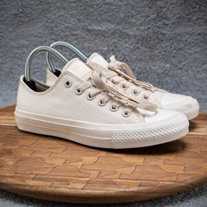 Converse Chuck Taylor All Star 2 Ox Parchment Navy Size 6.5 Lunaron White